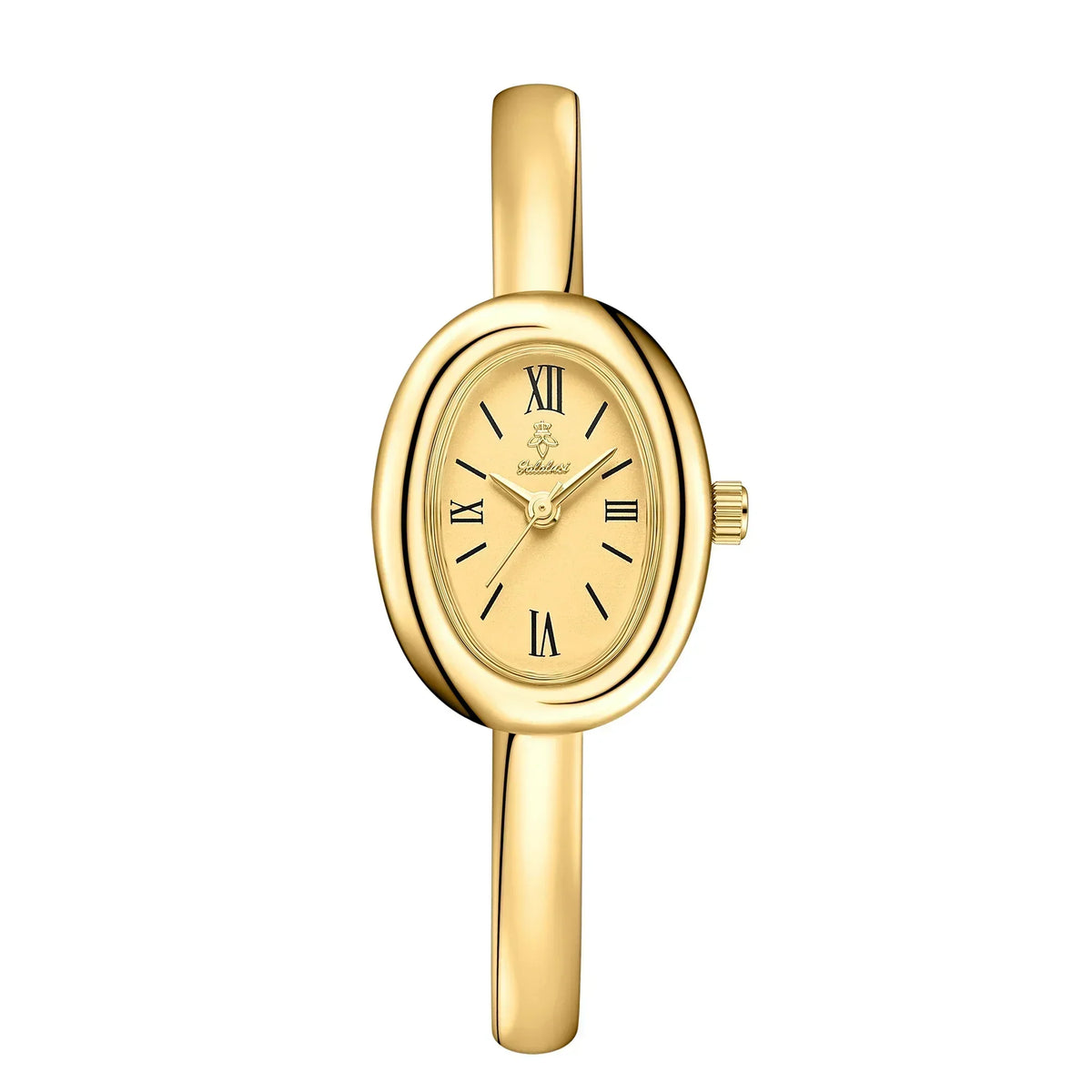 Elegant ovaal bangle horloge: Modern en klassiek
