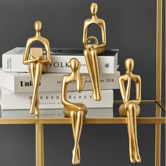 Elegante abstracte figuren voor interieurdecoratie – unieke kunstwerken als modern woonaccessoire