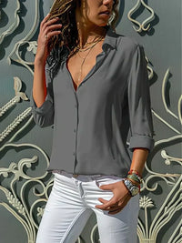 Elegante chiffon blouse voor het najaar