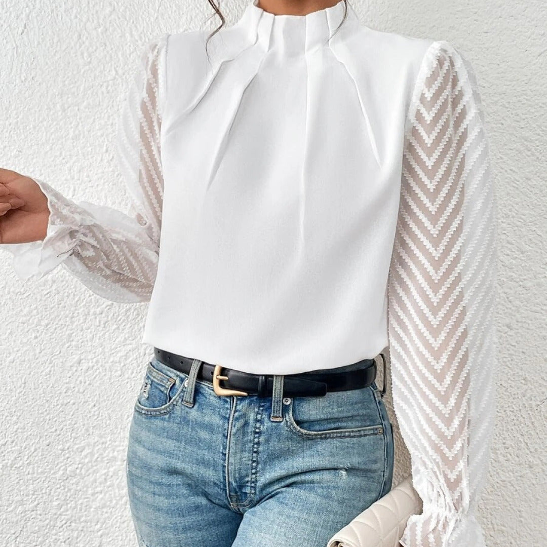 Elegante damesblouse met lange mouwen