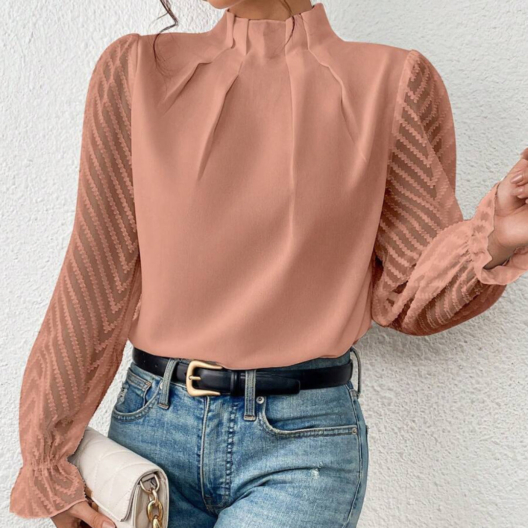 Elegante damesblouse met lange mouwen