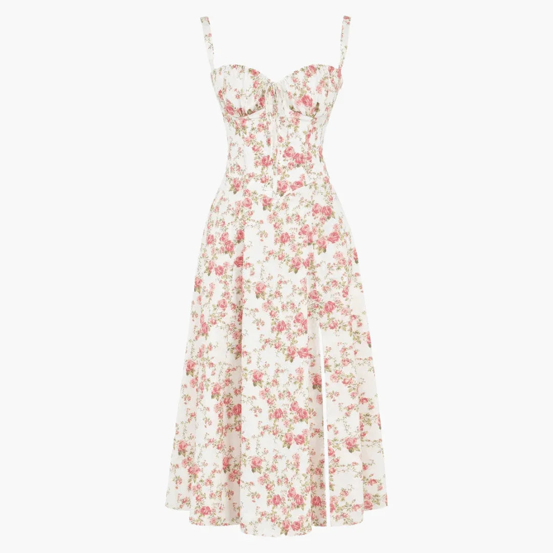 Elegante en luchtige off-shoulder jurk met bloemenprint voor dames