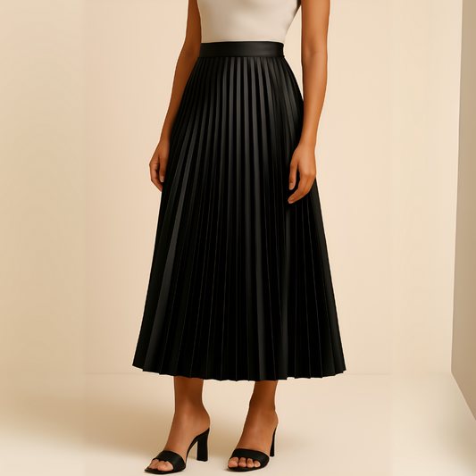 Elegante geplooide midi-rok voor dames