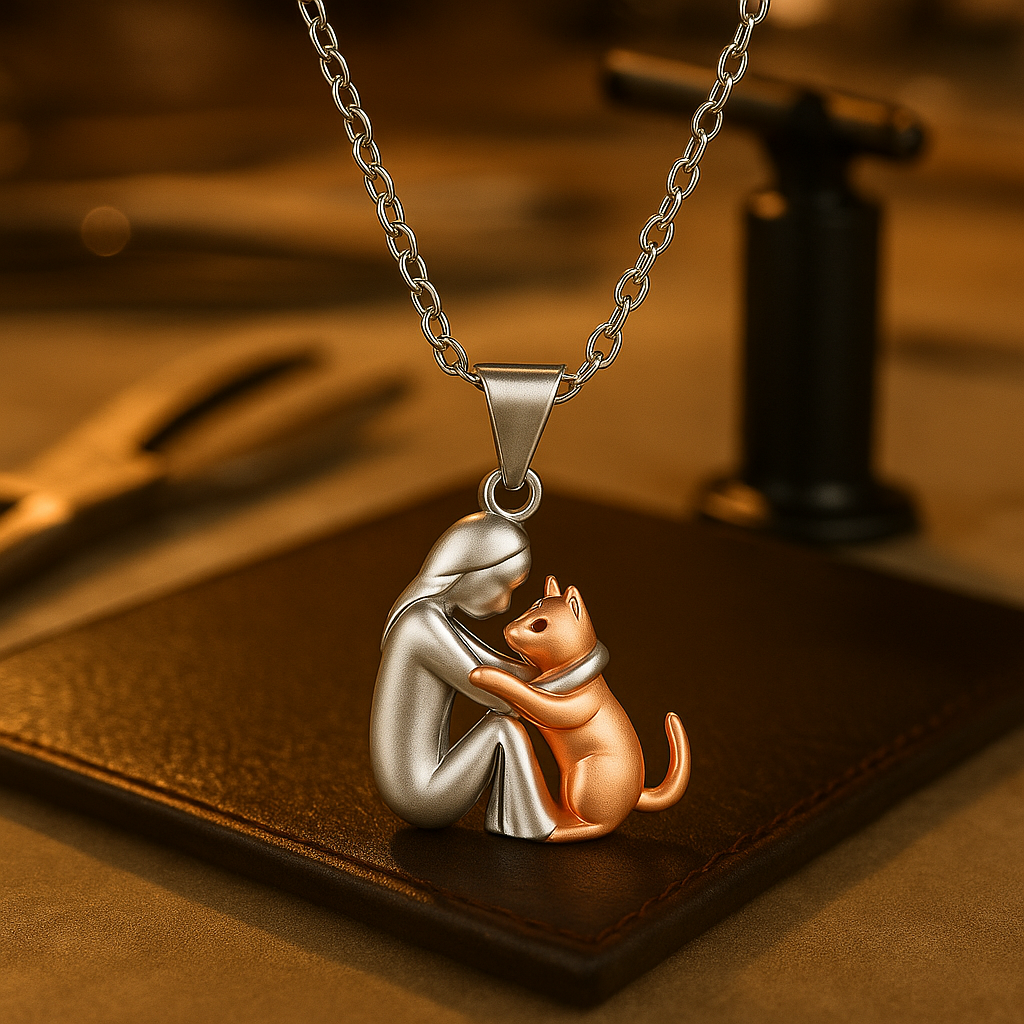 Elegante Ketting met Omhelzing-Hanger - Stijlvol Sieraad