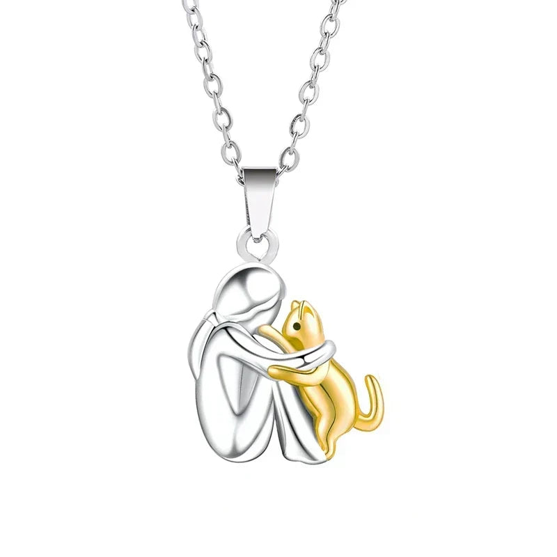 Elegante Ketting met Omhelzing-Hanger - Stijlvol Sieraad