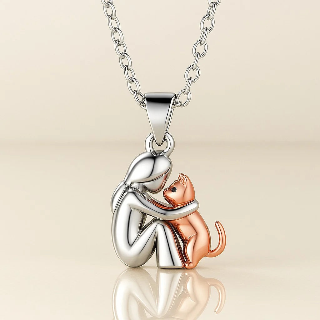 Elegante Ketting met Omhelzing-Hanger - Stijlvol Sieraad