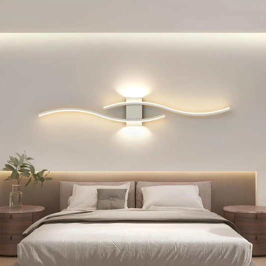 Elegante lineaire wandlamp voor moderne interieurs, subtiele accentverlichting voor wandmontage