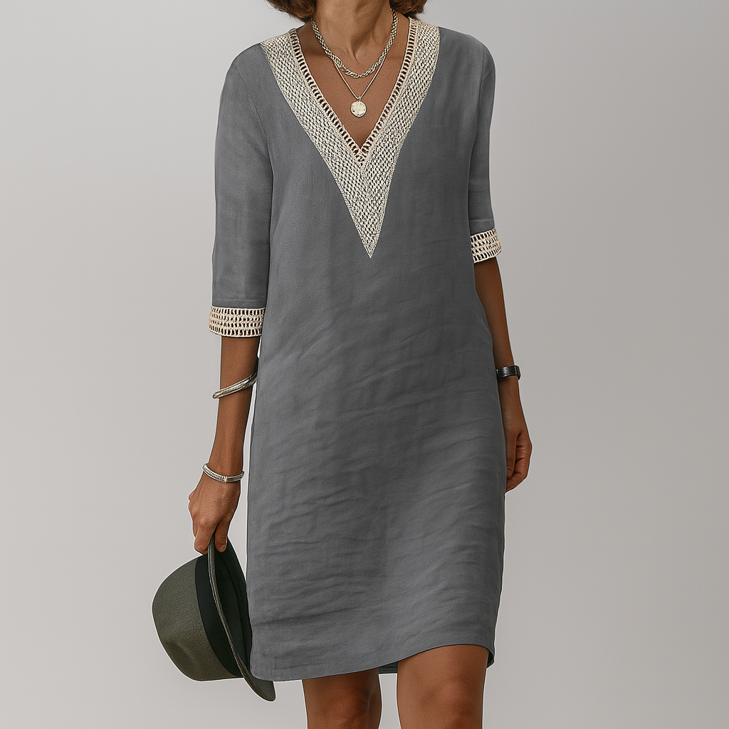 Elegante Linnen Zomerjurk voor Dames