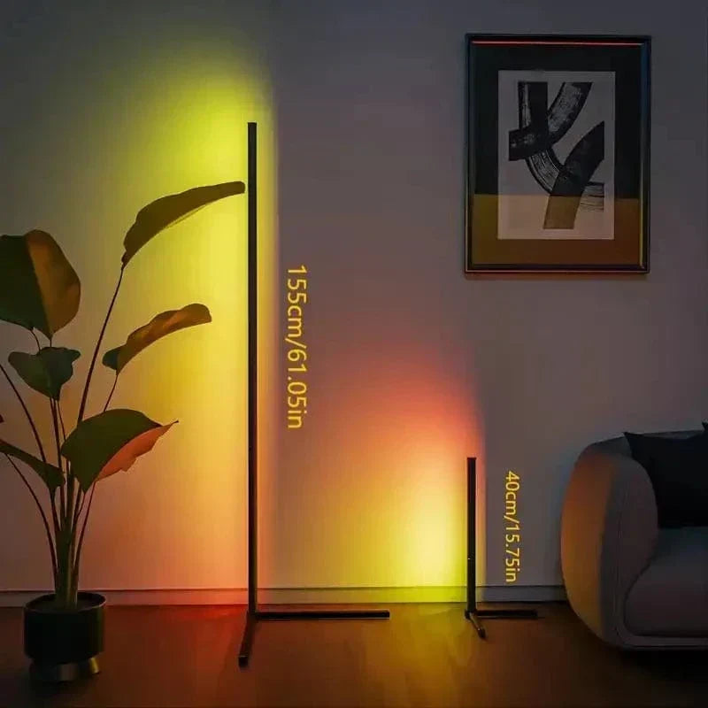 Elegante RGB Hoeklamp met Afstandsbediening - Moderne Verlichting