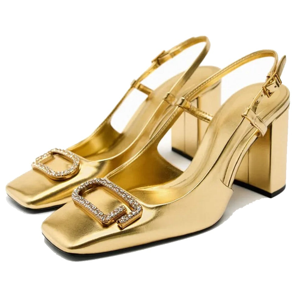 Elegante Slingback Pumps voor Dames - Moderne Hoge Hakken voor Kantoor