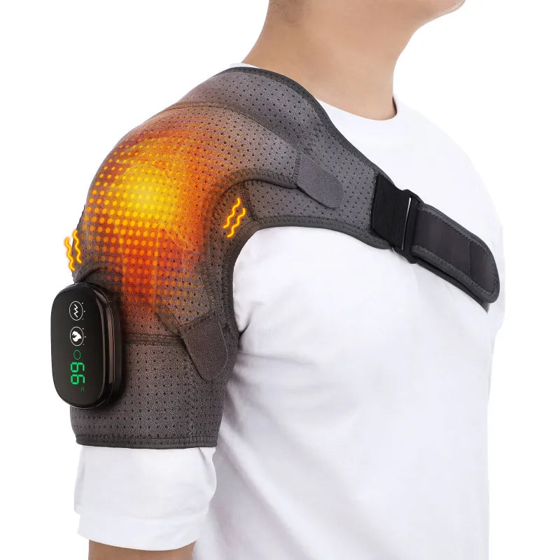 Elektrisch verwarmd schoudermassageapparaat