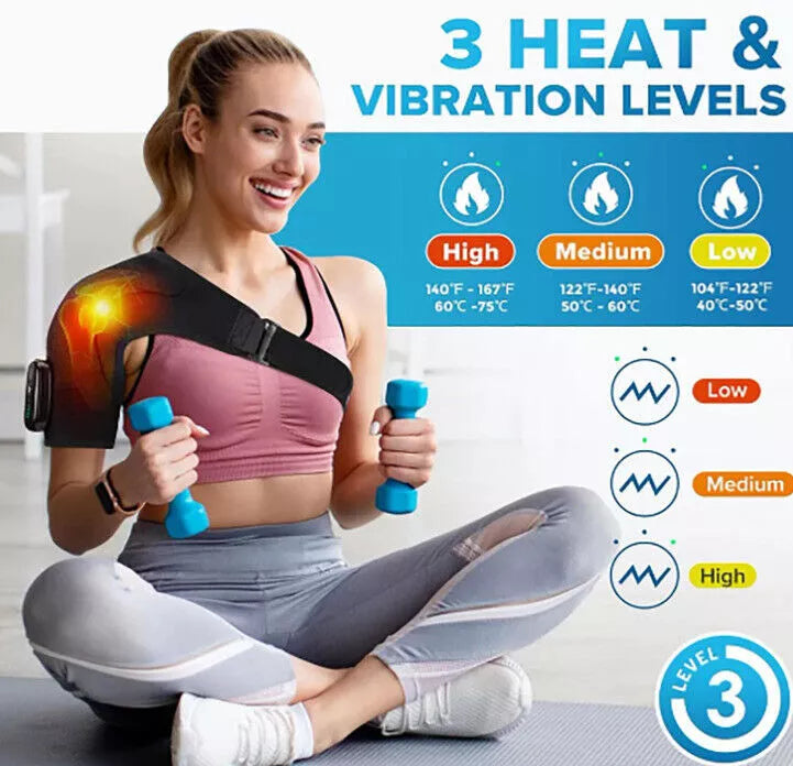 Elektrisch verwarmd schoudermassageapparaat