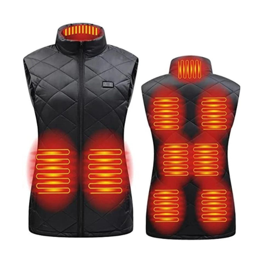 Elektrisch verwarmde damesbodywarmer voor de winter en outdoor