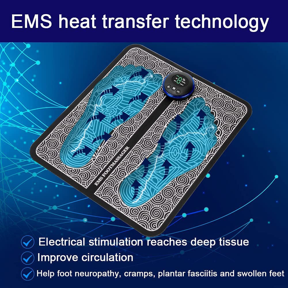 EMS Voetstimulator met Reflexologie & 9 Intensiteitsniveaus
