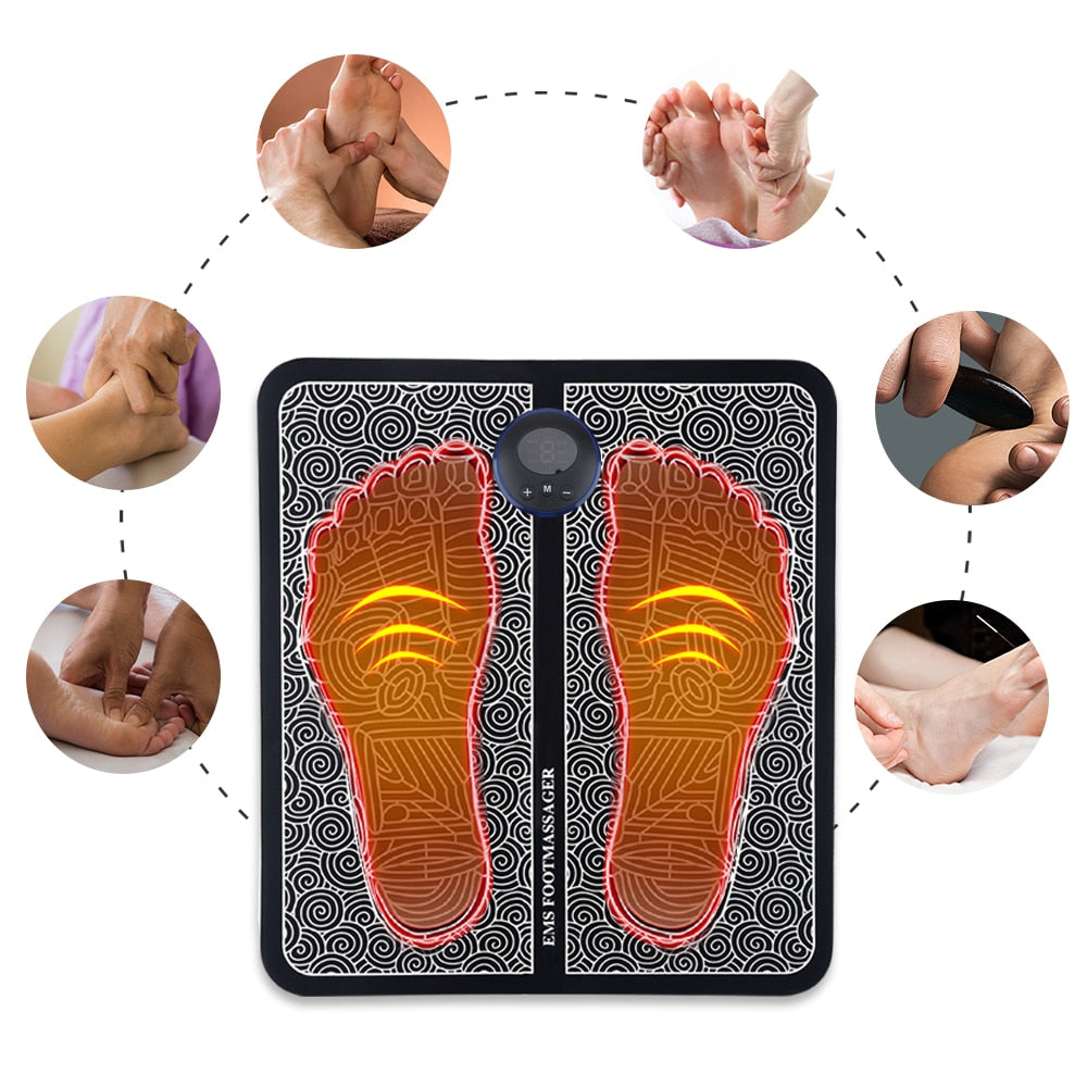 EMS Voetstimulator met Reflexologie & 9 Intensiteitsniveaus