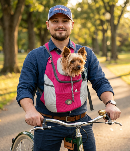 Ergonomische hondenrugzak met vulling en verstelbare schouderbanden | Comfort en veiligheid voor wandelingen en hiken