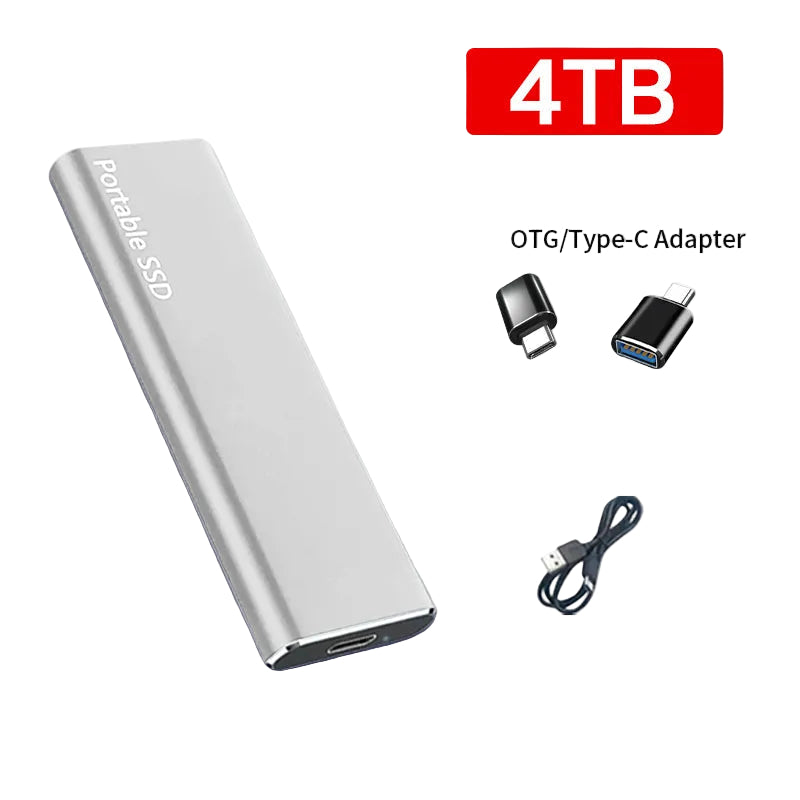 Externe harde schijf 4 TB - USB-C draagbare data-opslag