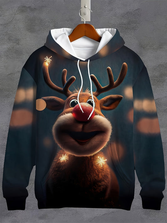 Feestelijke Rudolph hoodie – Comfortabel en vrolijk