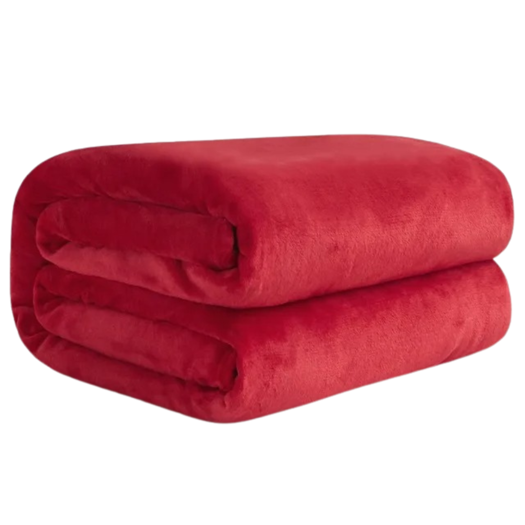 Flanellen deken van coralfleece