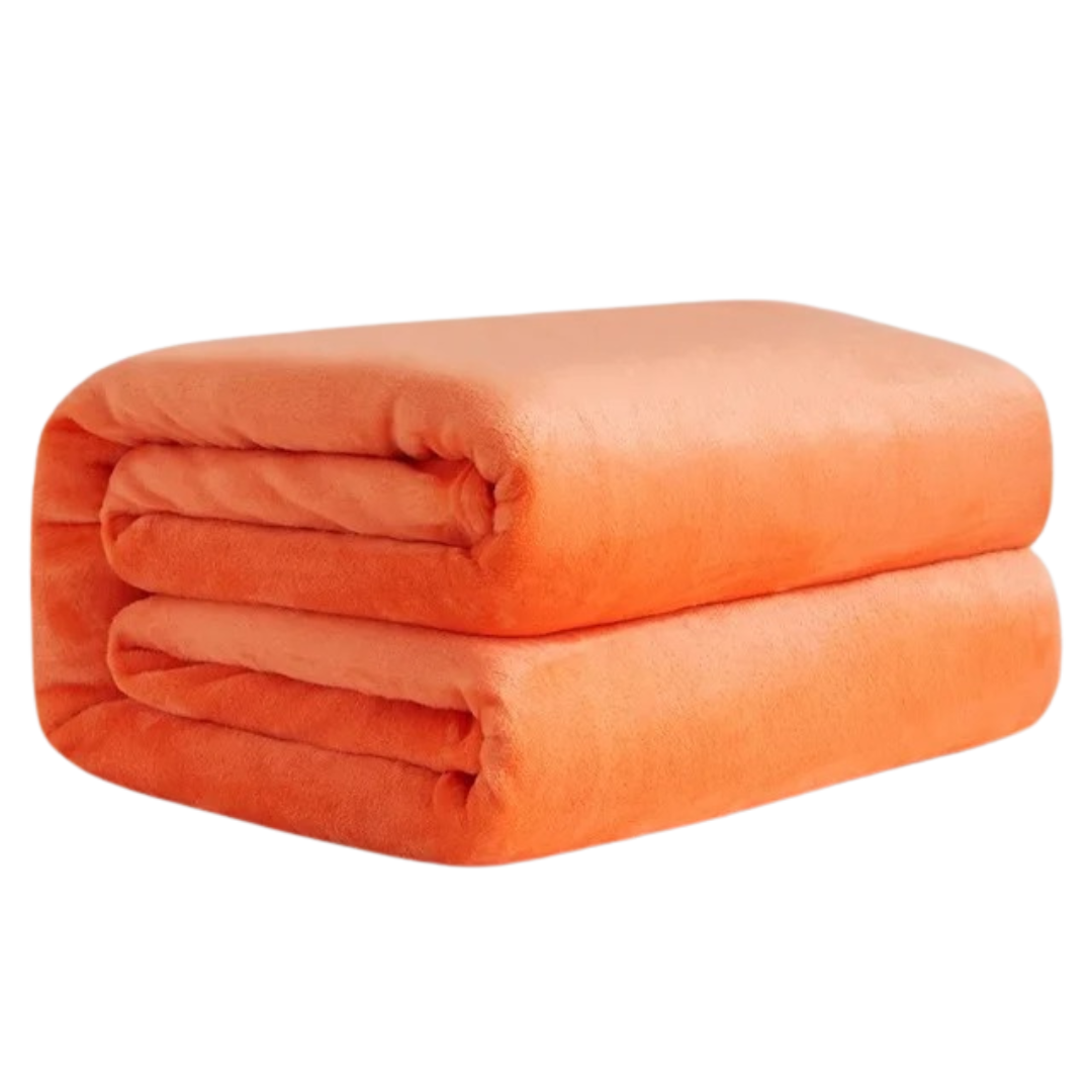 Flanellen deken van coralfleece