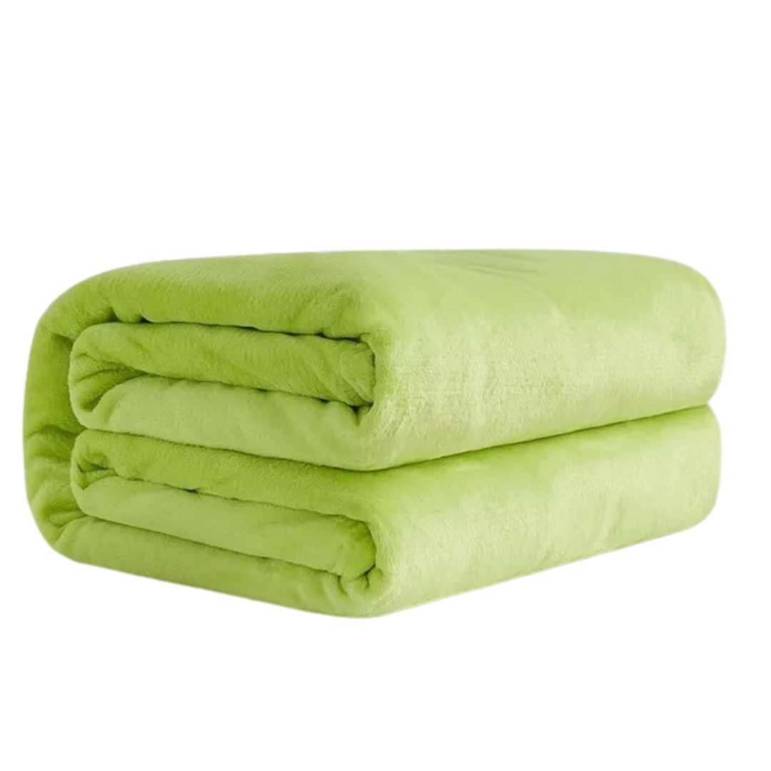 Flanellen deken van coralfleece