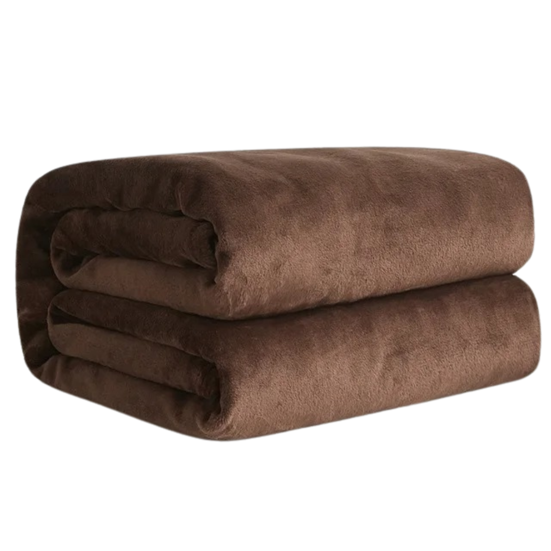 Flanellen deken van coralfleece