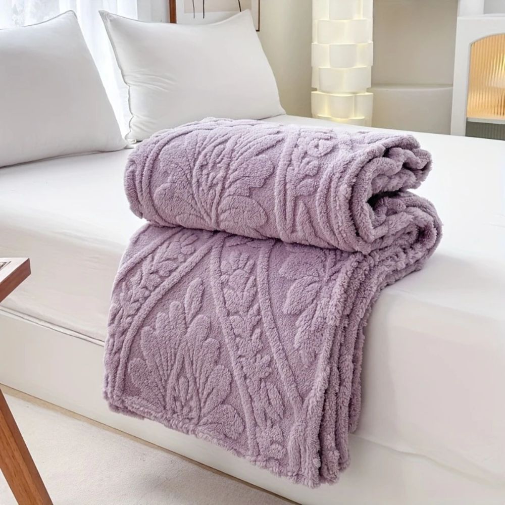 Fleece deken met jacquardpatroon Paris Weave