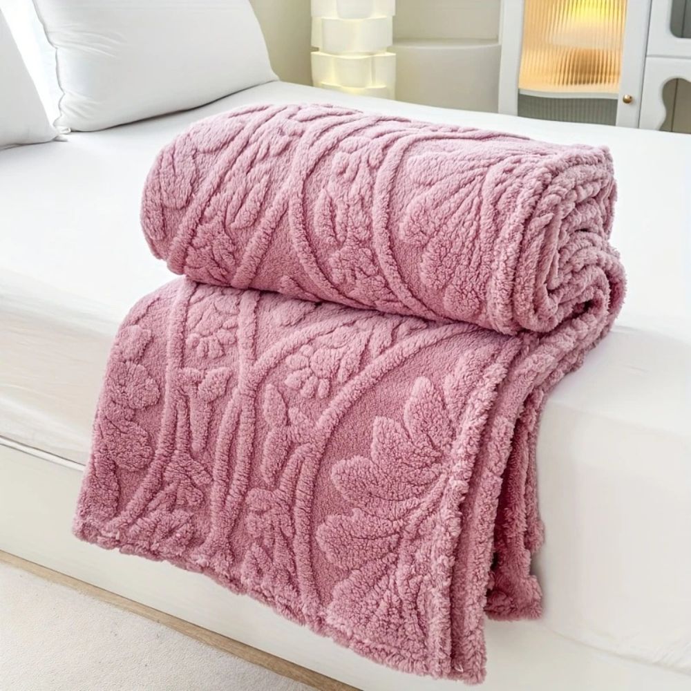Fleece deken met jacquardpatroon Paris Weave