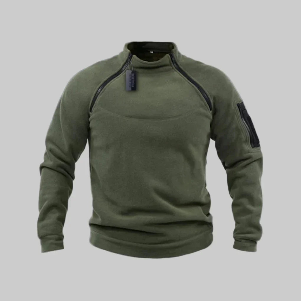Fleece trui voor heren – Functionele laag voor outdoor & terreingebruik