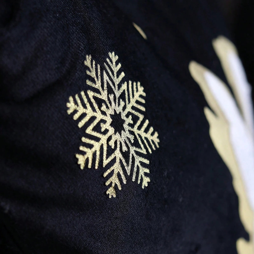 Fluwelen decoratieve kussenhoes met kerstboom