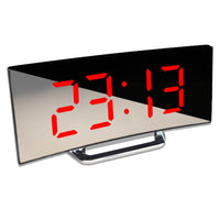 Gebogen digitale led-wekker