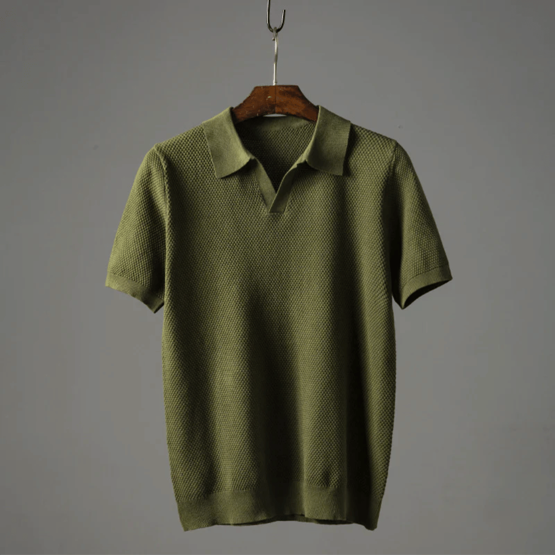 Gebreid Poloshirt voor Heren – Ademend Comfort & Elegante Stijl