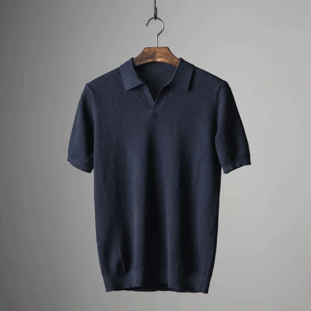 Gebreid Poloshirt voor Heren – Ademend Comfort & Elegante Stijl