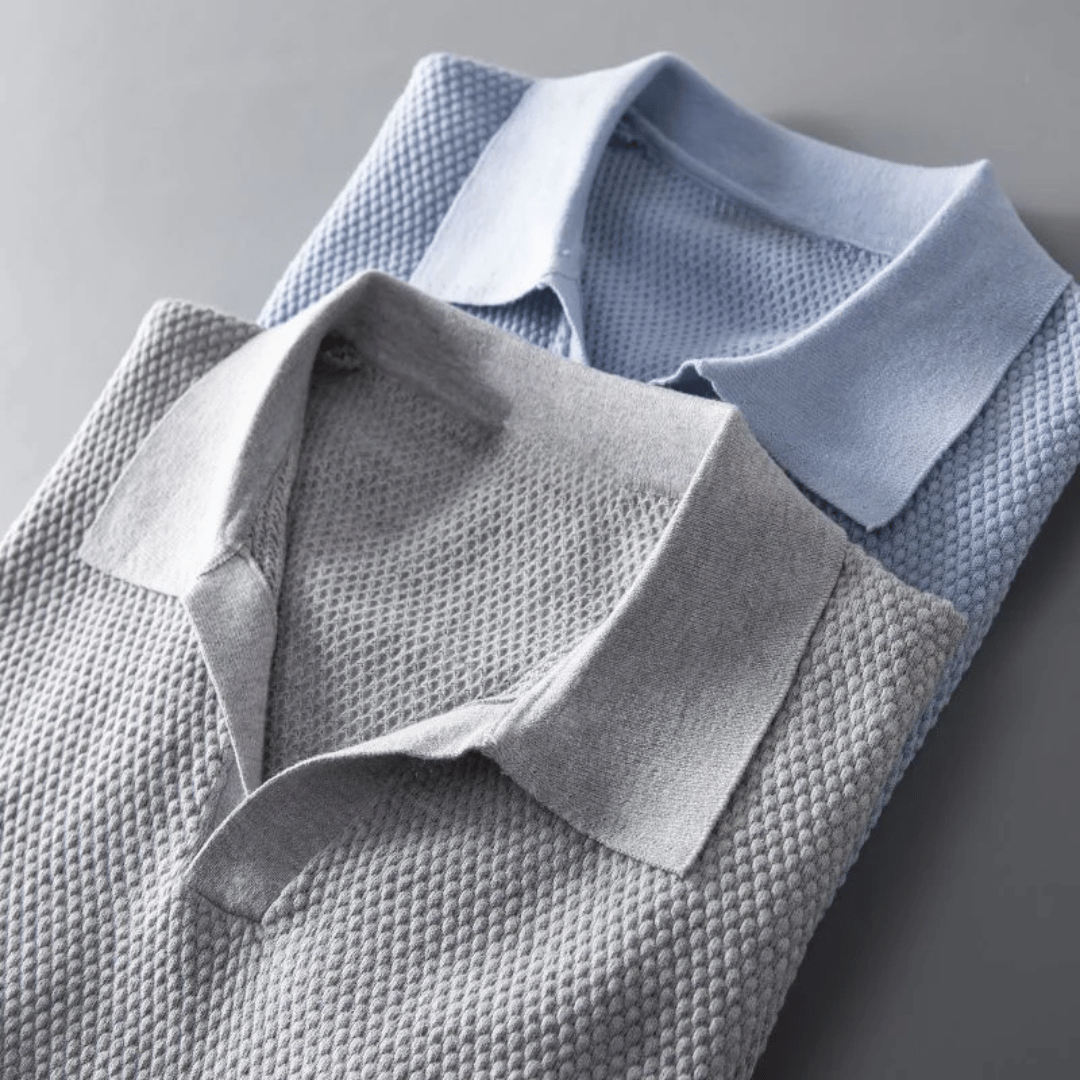 Gebreid Poloshirt voor Heren – Ademend Comfort & Elegante Stijl