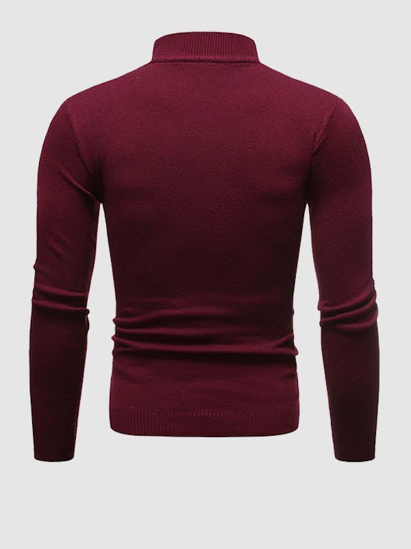 Gebreide coltrui voor heren slim fit