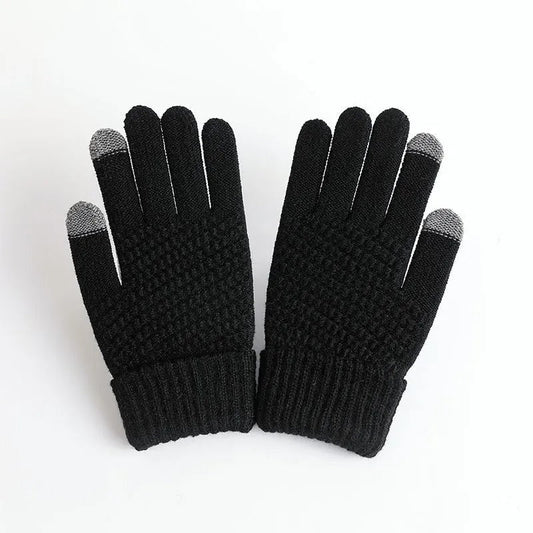 Gebreide kasjmieren winterhandschoenen voor dames