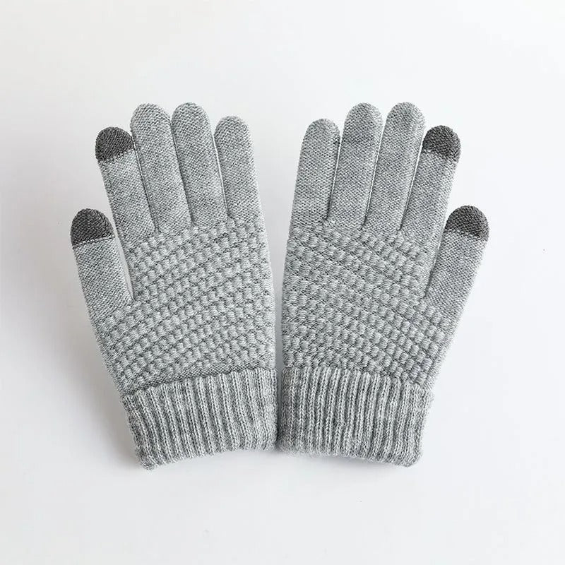 Gebreide kasjmieren winterhandschoenen voor dames