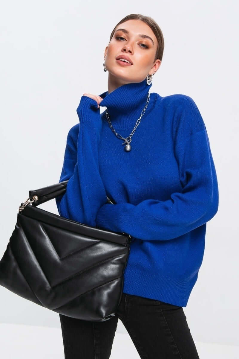 Gebreide oversized coltrui voor dames
