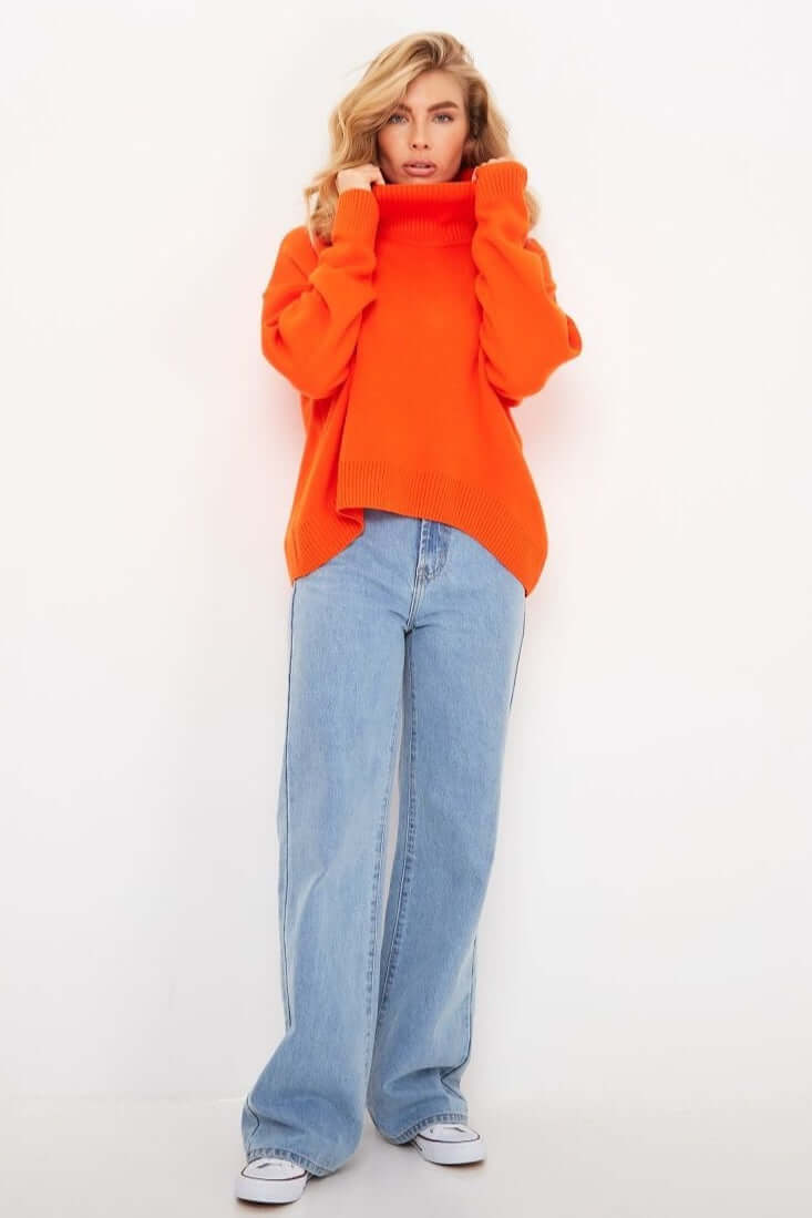Gebreide oversized coltrui voor dames