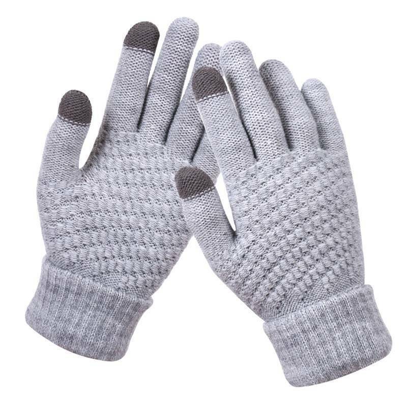 Gebreide touchscreen handschoenen voor dames