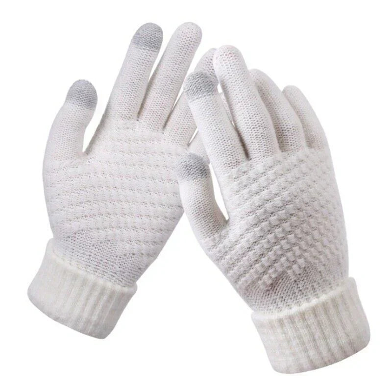 Gebreide touchscreen handschoenen voor dames