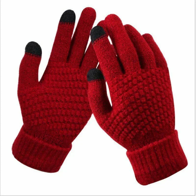 Gebreide touchscreen handschoenen voor dames