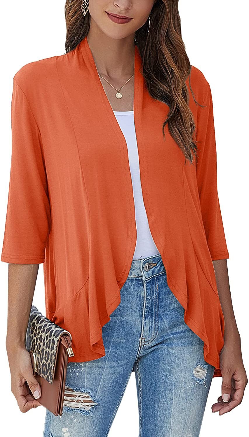 Gedrapeerd vest met open voorkant