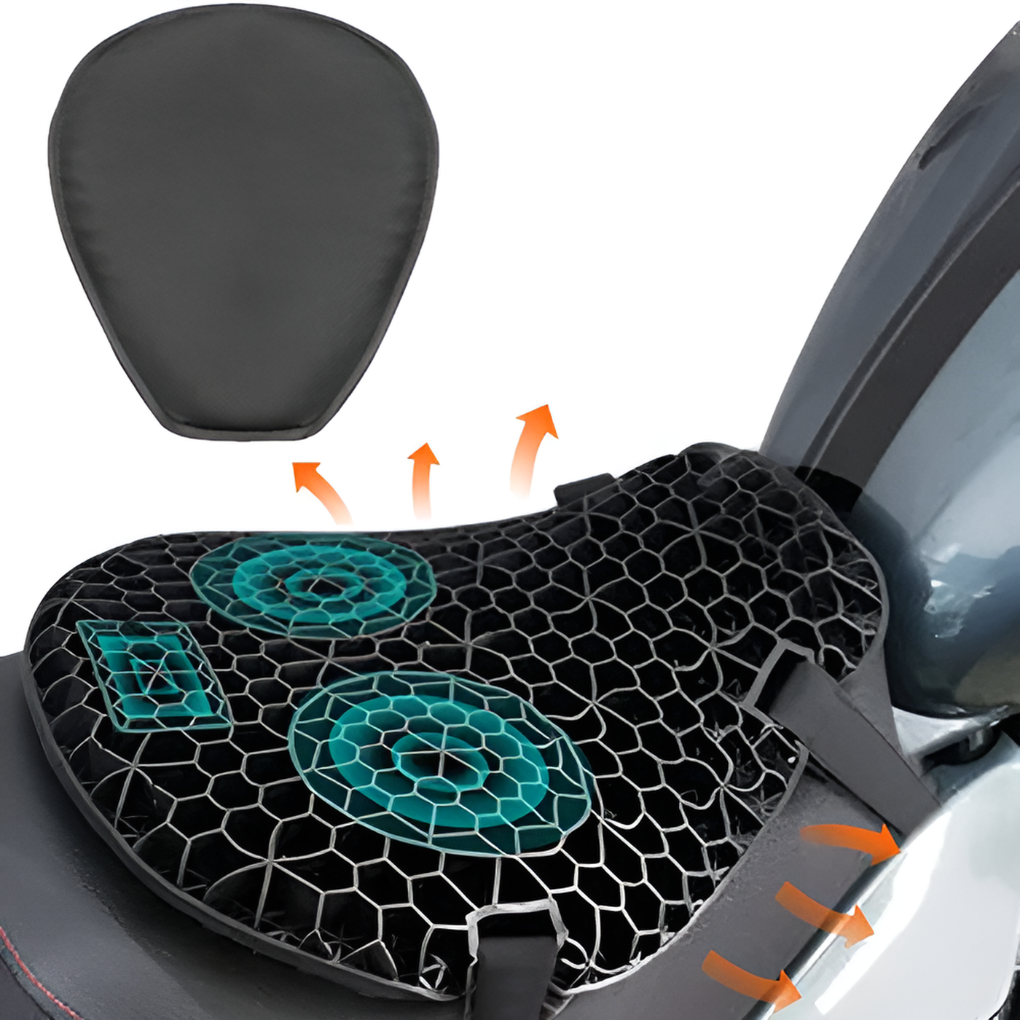 Gel zadelkussen voor de motor voor lange ritten