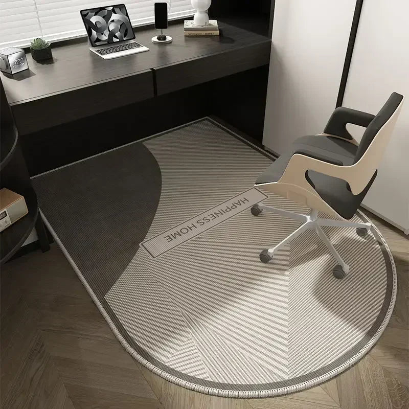 Geometrische bureaustoelmat – Zacht, wasbaar en antislip
