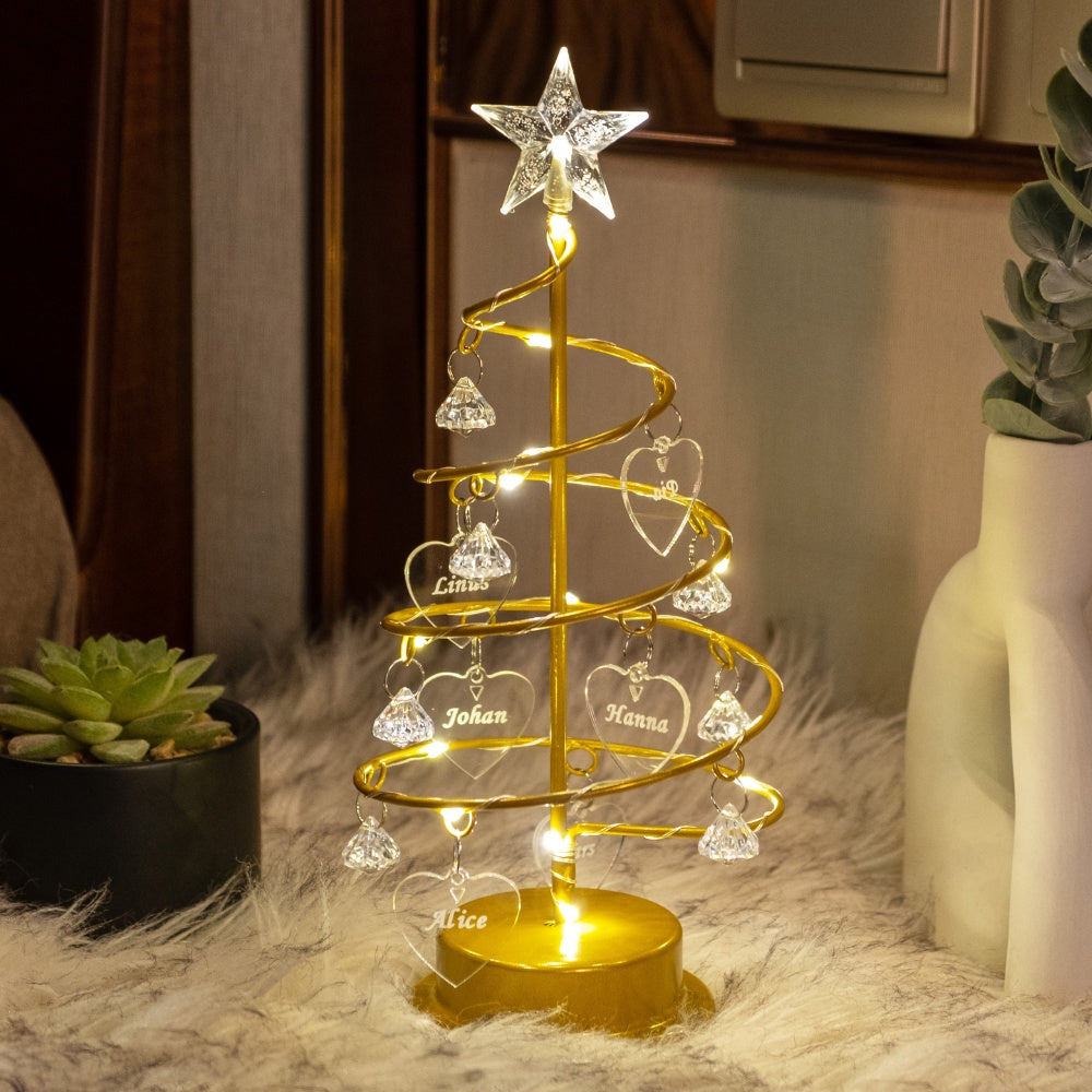 Gepersonaliseerde kerstboomhangers – stamboom