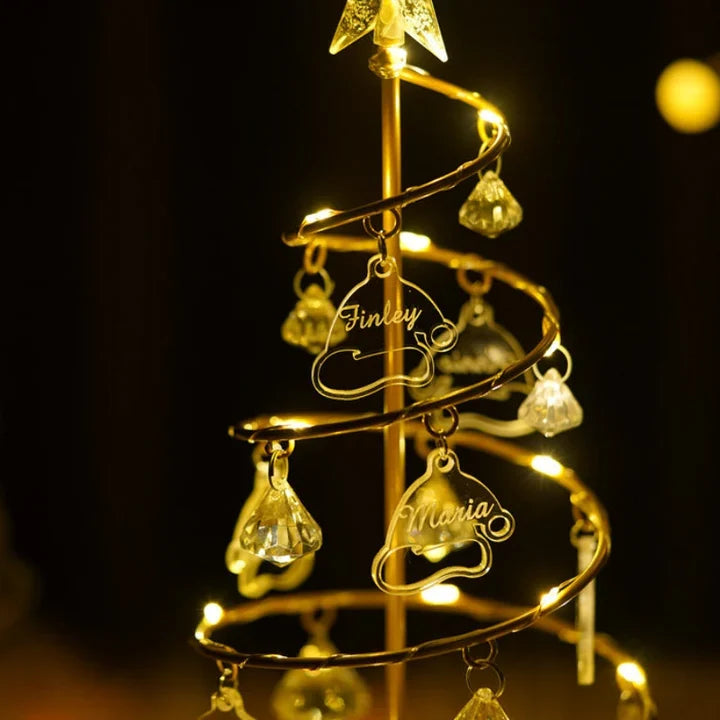 Gepersonaliseerde kerstboomhangers – stamboom