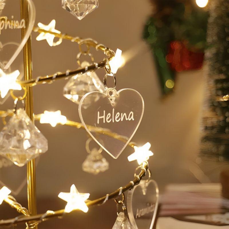 Gepersonaliseerde kerstboomhangers – stamboom