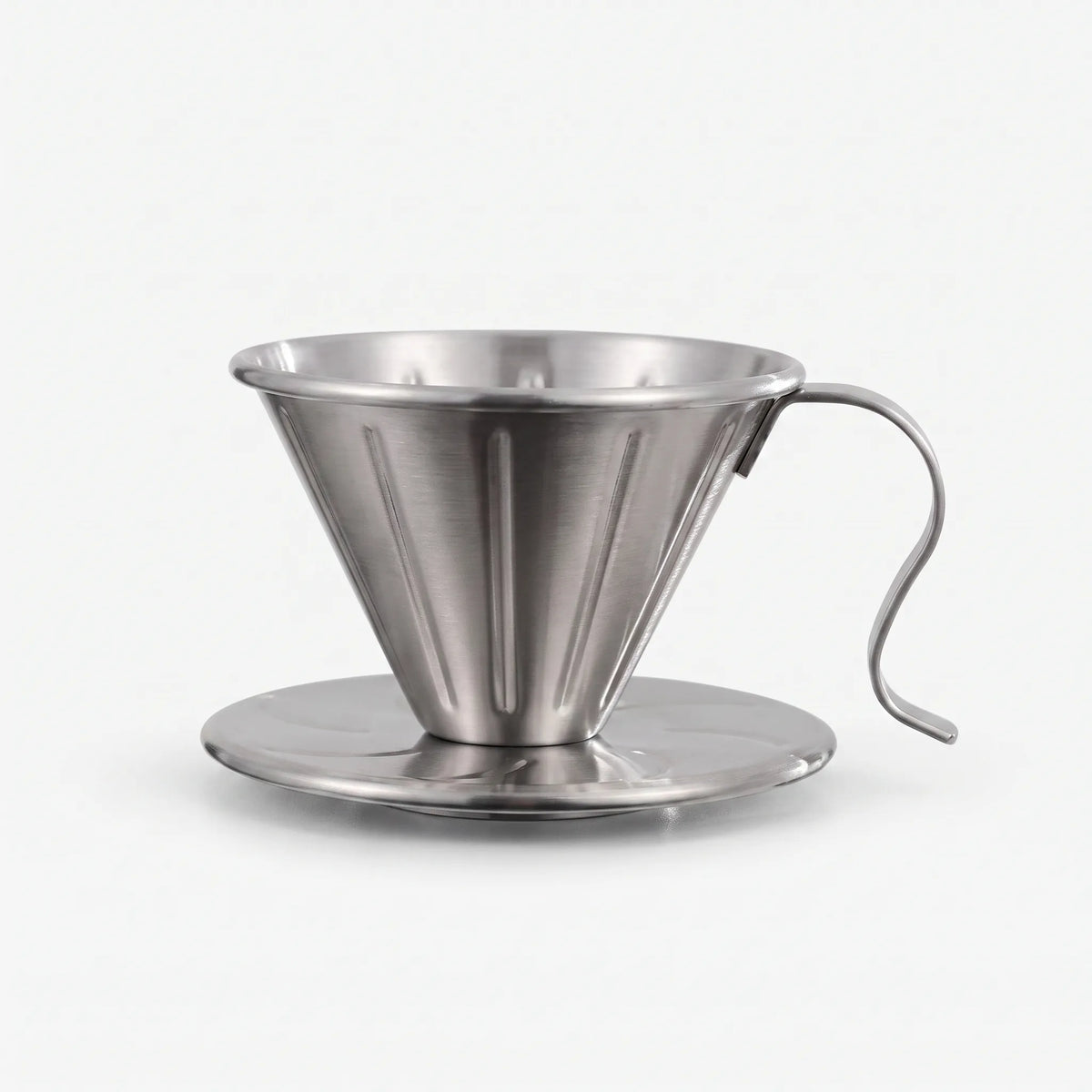 Geribbelde opschenk koffiefilterhouder