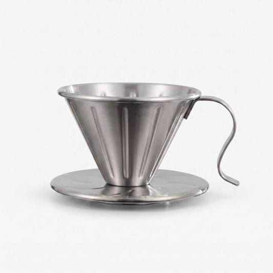 Geribbelde opschenk koffiefilterhouder